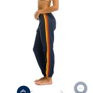 Aviator Nation 5 Stripe Sweatpants Navy